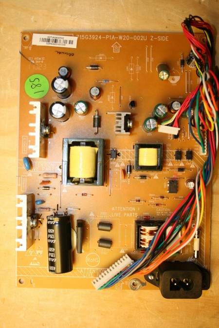 PHILIPS - 9965 100 35097, 996510035097, 26PFL3405H/05, 715G3924-P1A-W20-002U, ADTVA2430PA2, 26PFL3405H05, 715G3924P1AW20002U, PSU