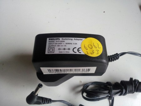 *NEW* PHILIPS (GENUINE) - AY4132/05, AY413205, +9V, 1A, SWITCHING ADAPTER