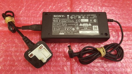 GENUINE SONY - 149273213, ACDP-085E02, 19.5 VOLTS, 4.35 AMPS, AC ADAPTER