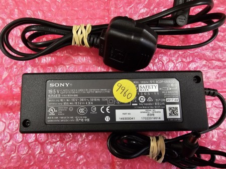 GENUINE SONY AC ADAPTER - 149300041, ACDP-085E03, 19.5, 4.36 AMPS