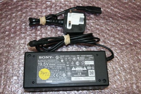 SONY - AC ADAPTER - 149229412, ACDP-085E01, 4.35 AMPS, 19.5 VOLTS