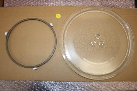 *NEW* GENUINE PANASONIC NN-SD25HBBPQ GLASS PLATE AND ROLLER GUIDE - DIAMETER 28.5 CM
