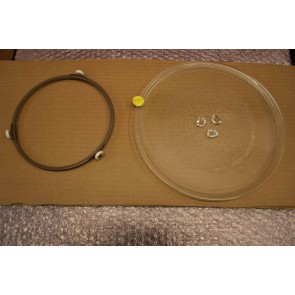 *NEW* PANASONIC NN-E28JMMBPQ - GLASS PLATE - DIAMETER: 25.5 CM - WITH TURNTABLE ROLLER RING