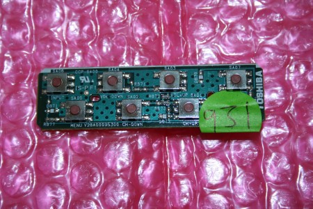 Toshiba - Button PCB - PE0720, V28A00095001, 32AV635DB